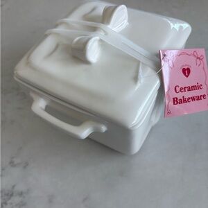 White Ceramic Bakeware Dish